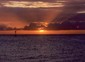 Aruba sunset from Savaneta 3